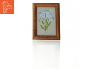 Indrammet billed af blomster (str. 19 x 14 cm)