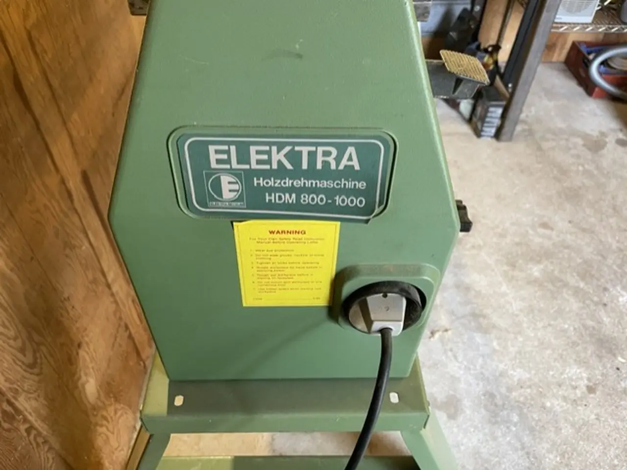 Billede 2 - Trædrejebænk mrk. Elektra Beckum HDM 1000