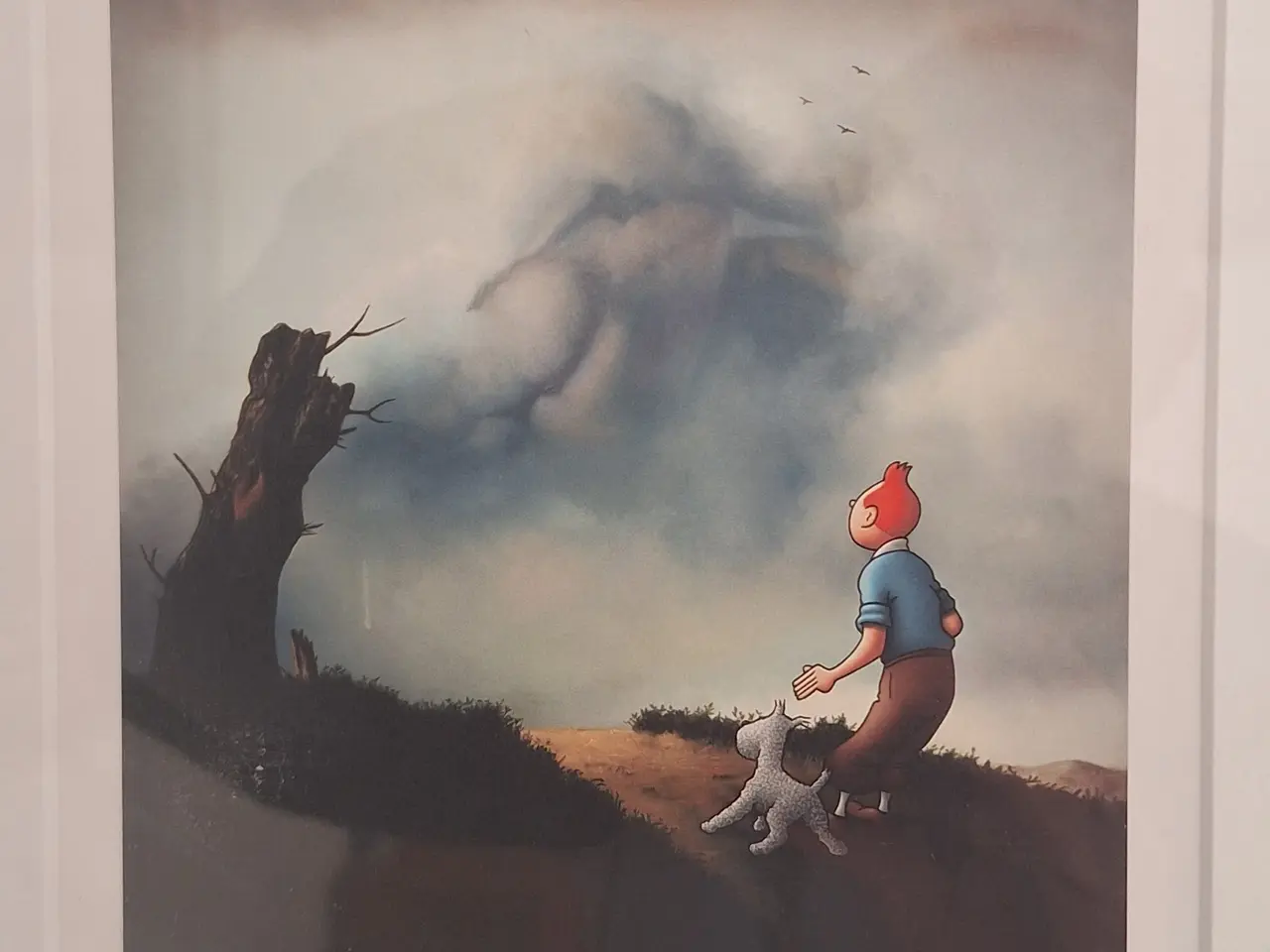 Billede 1 - 2 billeder af erotisk Tintin, orginal Ole Ahlberg