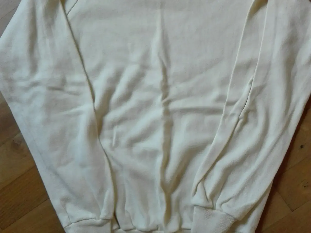 Billede 1 - Langærmet strikbluse, beige El-Greco. Giv bud.