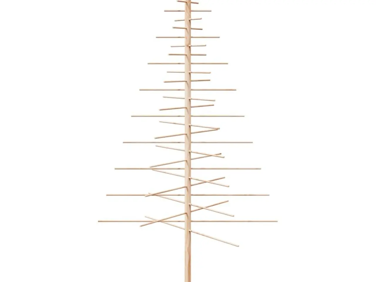 Billede 5 - Dekorativt juletræ i træ 210 cm