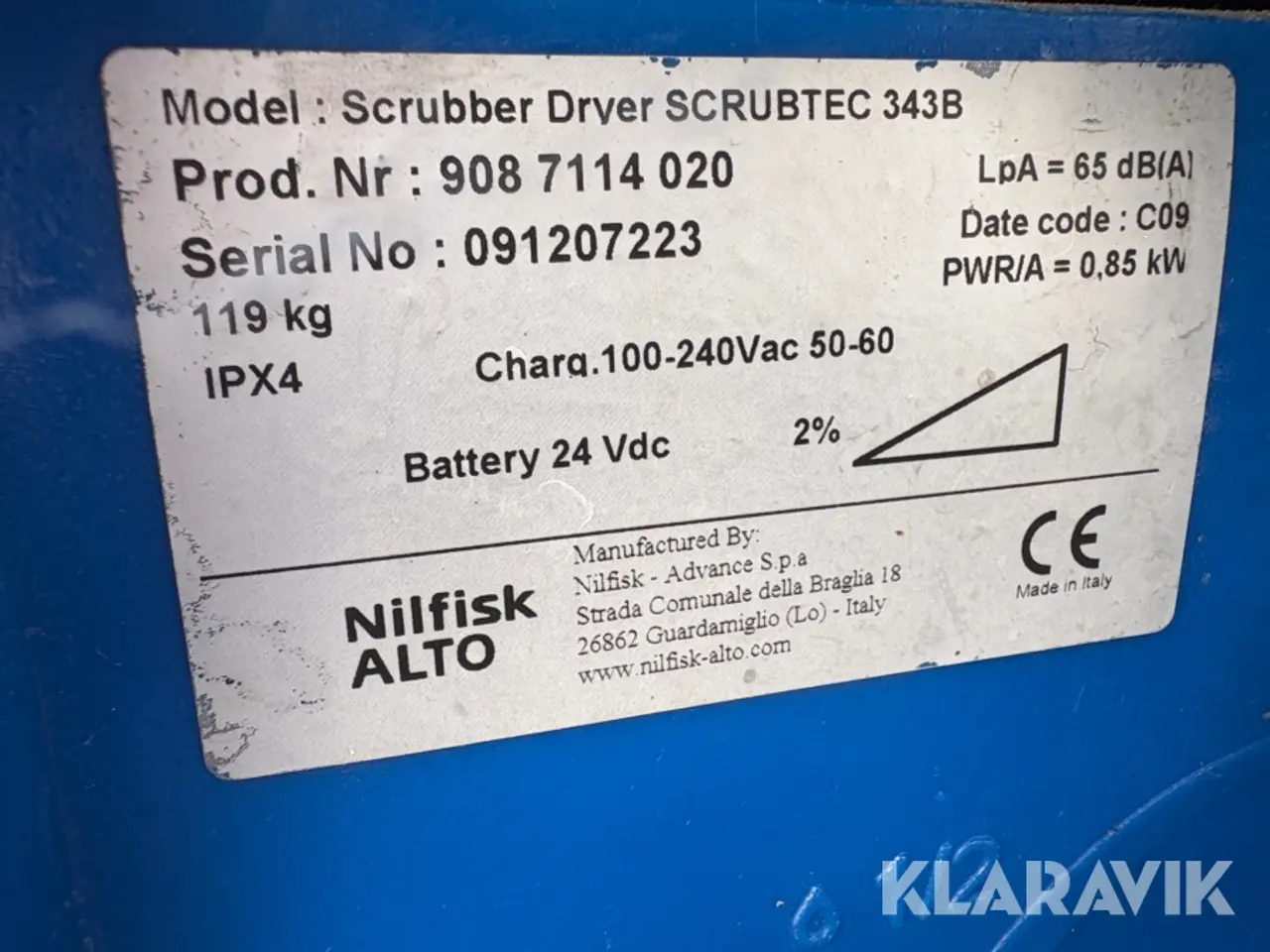 Billede 12 - Gulvvasker Nilfisk Alto Scrubetec 343 B