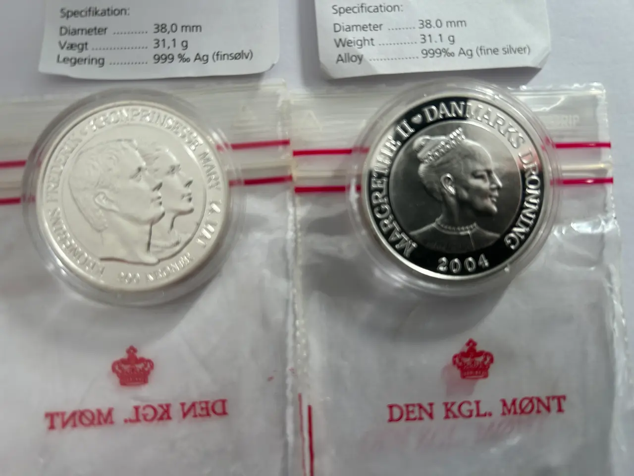 Billede 1 - Erindrings mønt fra Frederiks og Marys Bryllup