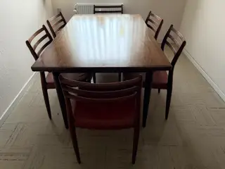 FLOT OMANN SPISEBORDSSÆT  I PALISANDER 
