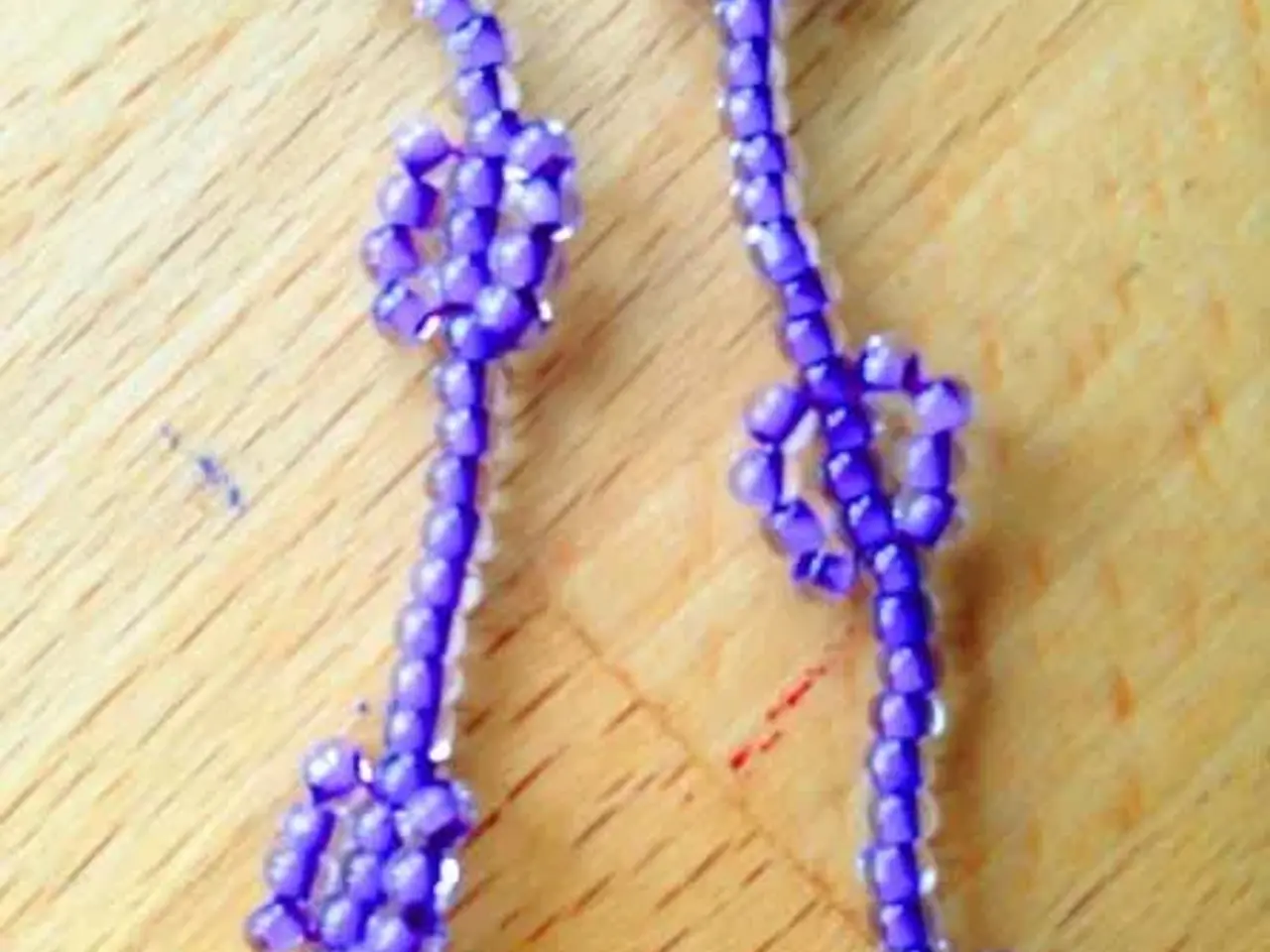 Billede 3 - ARMBÅND # i små glasperler # HÅNDLAVET