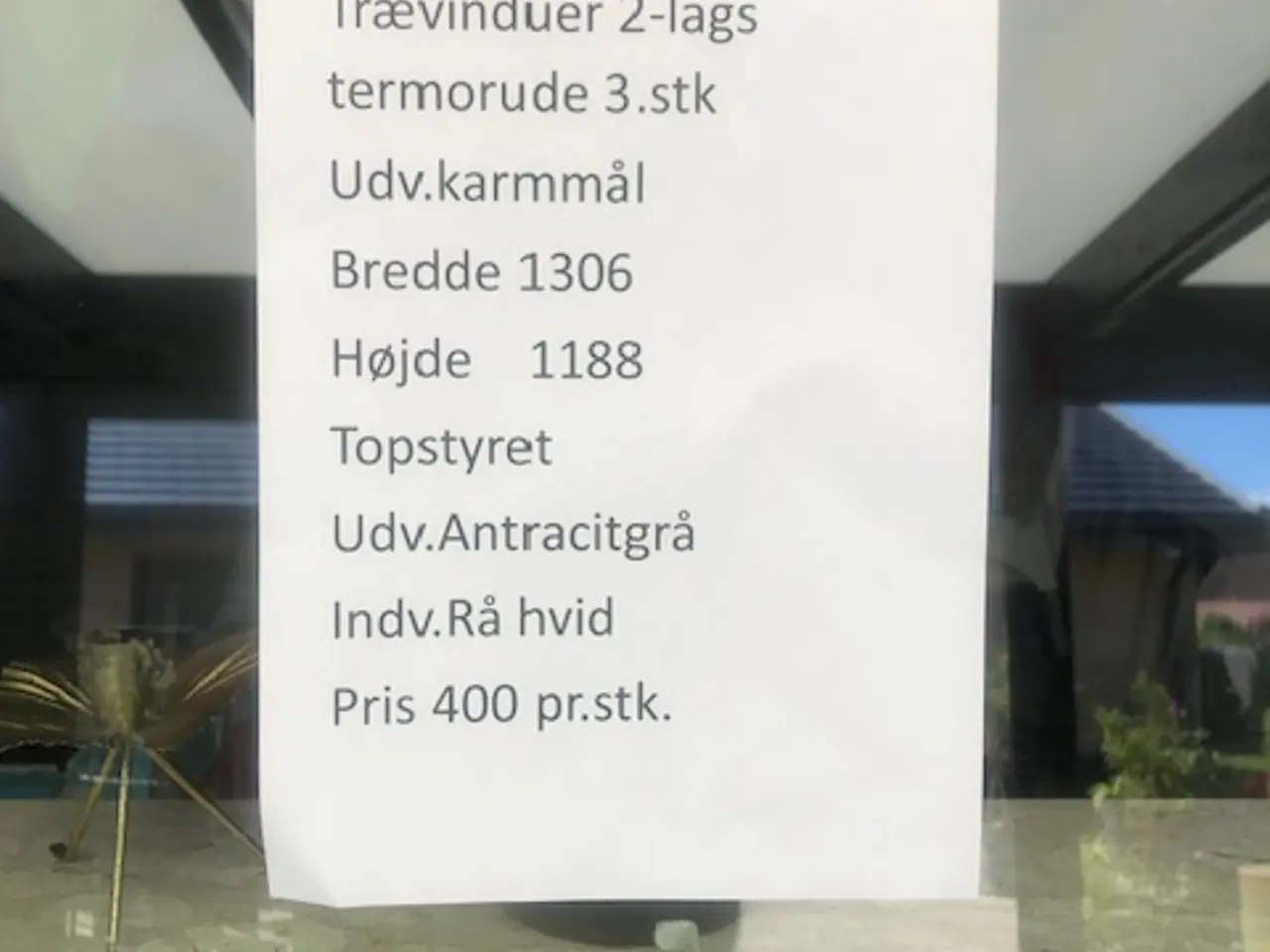 Billede 2 -  trævinduer 2-lags termorude topstyret 
