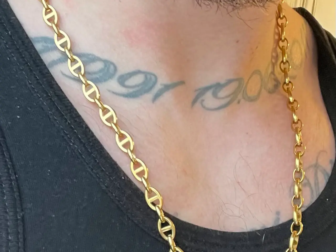 Billede 2 - 8mm 14kt goldfilled marinersæt