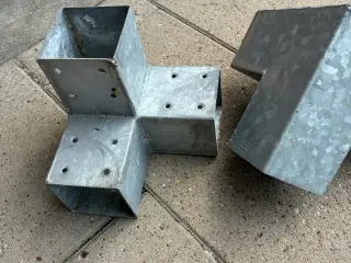 Galvaniseret t-stykke stolpebeslag