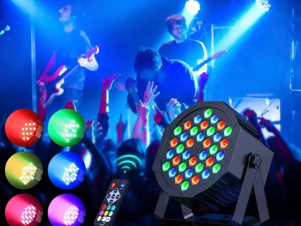 Billede 2 - Par lamper RGB 36 - Nye