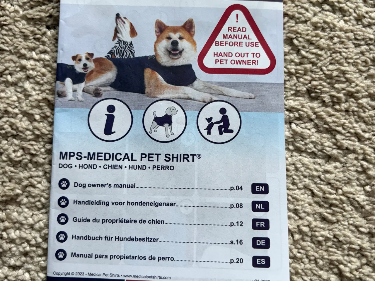 Billede 2 - Medical Pet Shirt hund - blå Xxxxs
