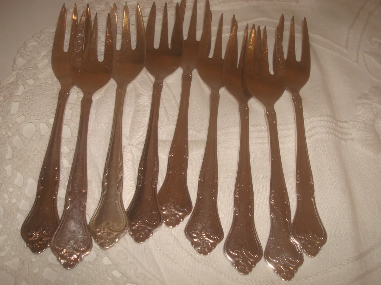Billede 2 - RIBERHUS kagegafler, dessertskeer , gafler, skeer,