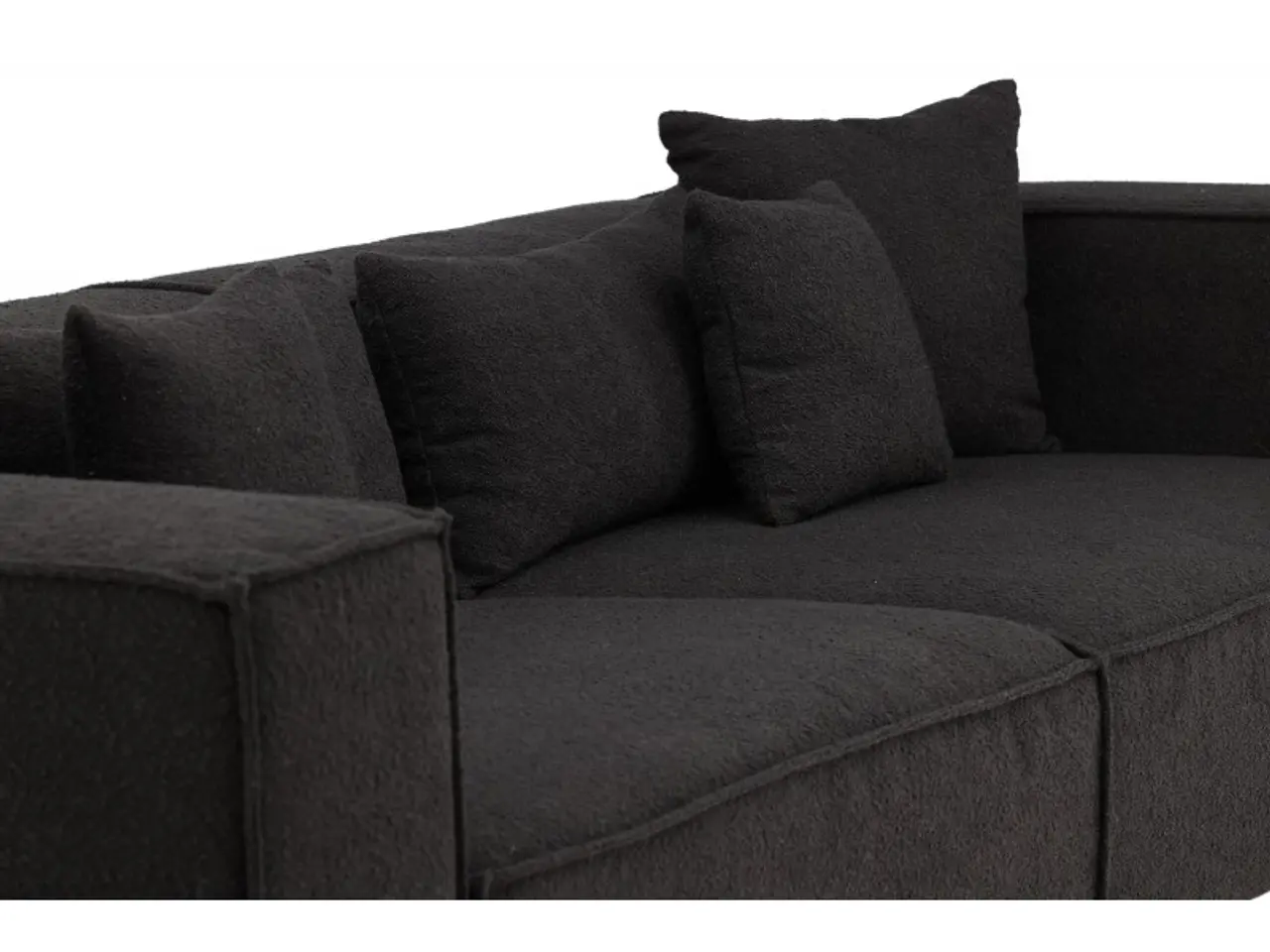 Billede 4 - Gillholmen 3 personers Sofa  - Sort stof