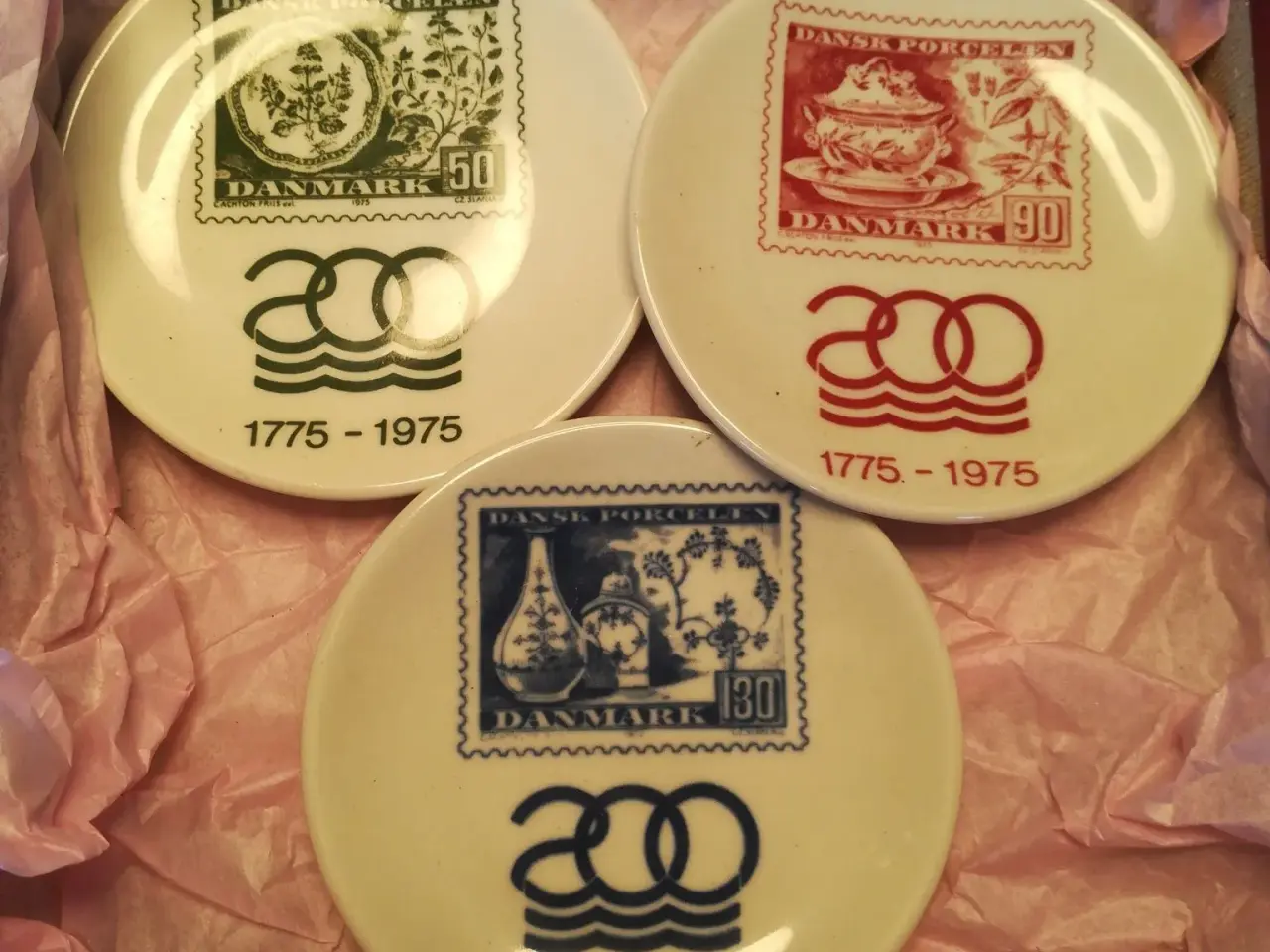 Billede 1 - Royal Copenhagen frimærkeplatter