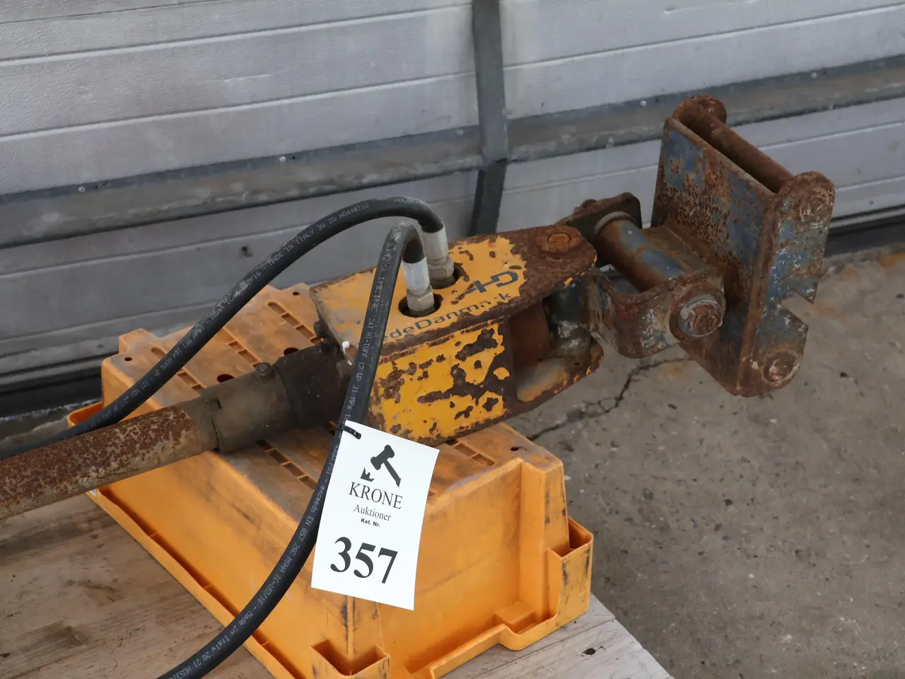 Billede 2 - Hydraulisk pælebor til minigraver, ø ca 250mm