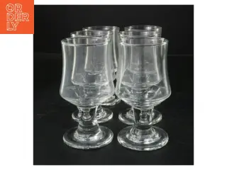 Sæt af glas (str. Ø 6,5x13 cm)