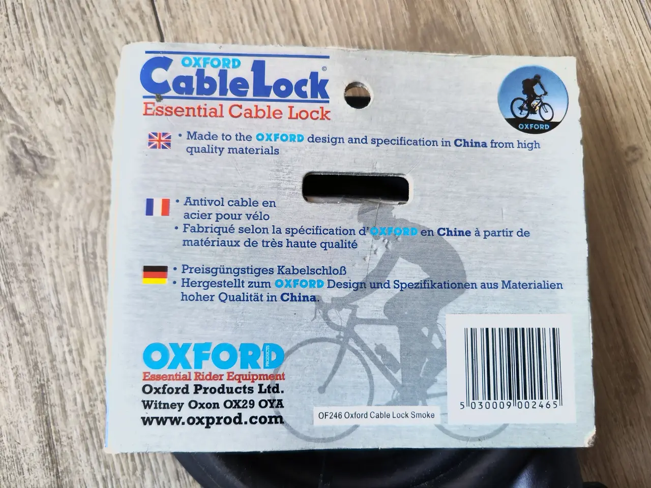 Billede 4 - Cablelock cykellås *NY*