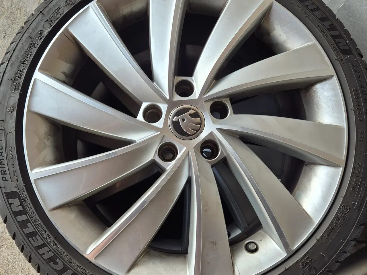 Billede 6 - Originale Aluhjul - med Michelin dæk.