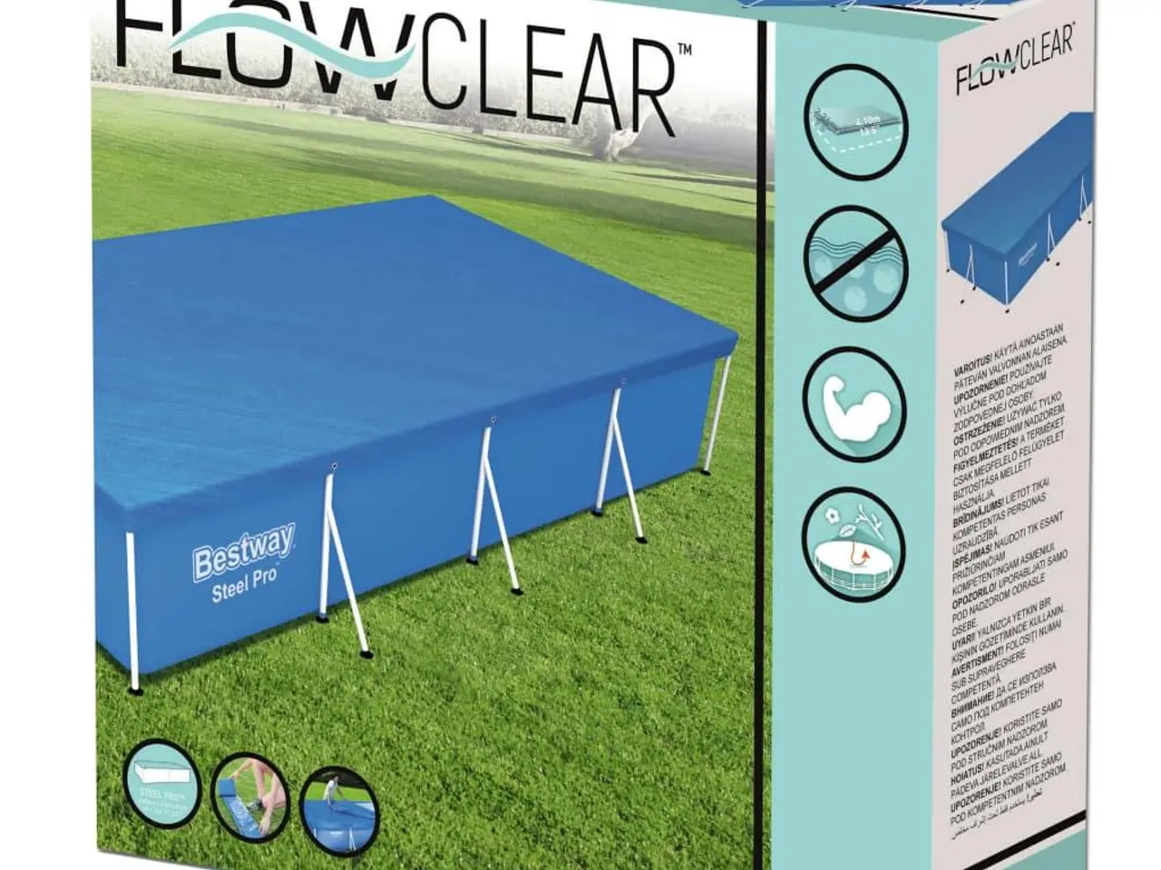 Billede 5 - Bestway Flowclear poolovertræk 400 x 211 cm - blå