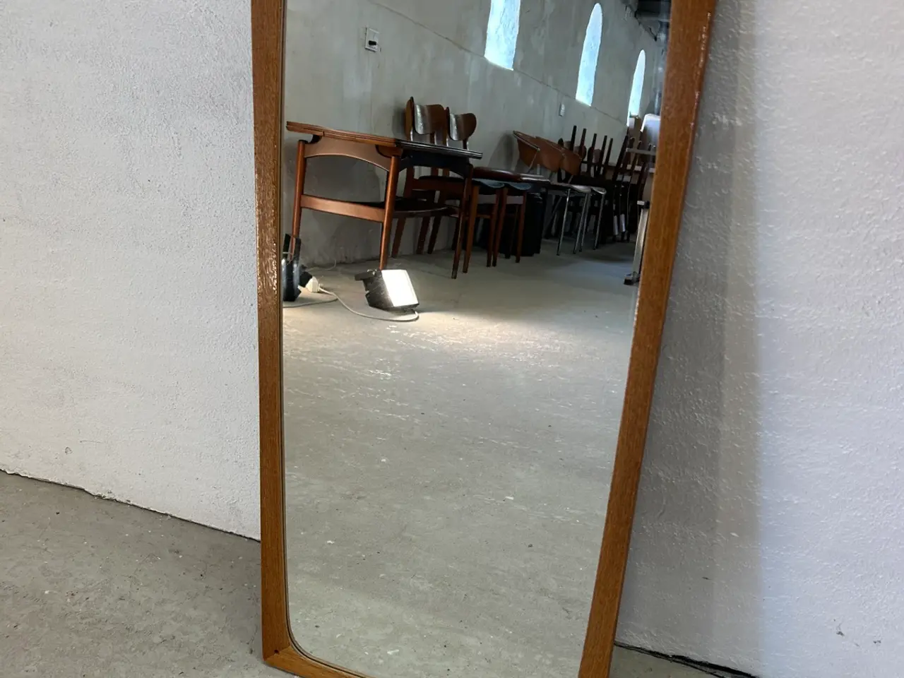 Billede 1 - Spejl teak 79 x 37 cm