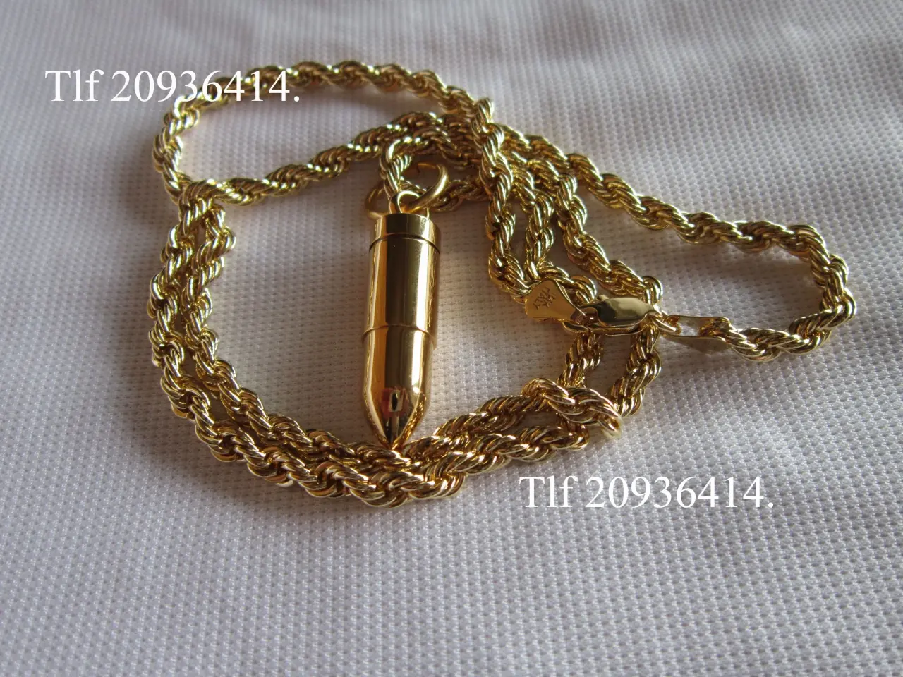 Billede 3 - Halskæde, 9 mm-Patron halskæde.