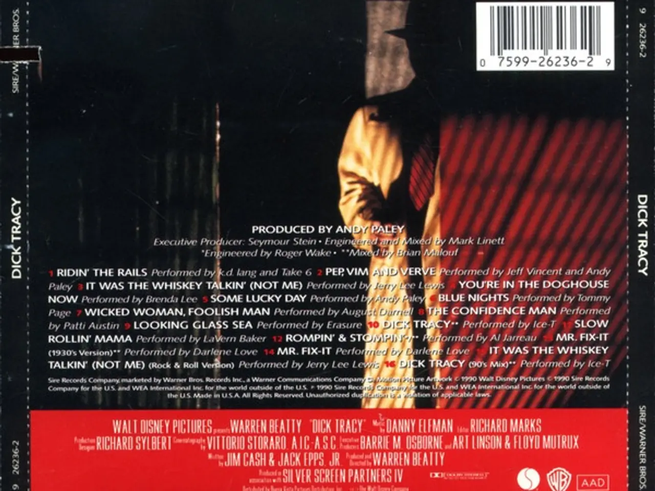 Billede 2 - Diverse kunstnere – Dick Tracy – CD