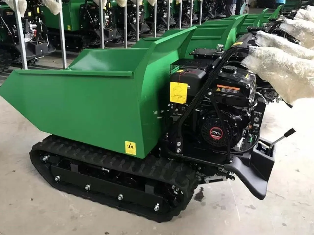 Billede 4 - GEO Motorbør mini dumper 500kg Benzin motor *Leveres inkl sneskrabe blad*