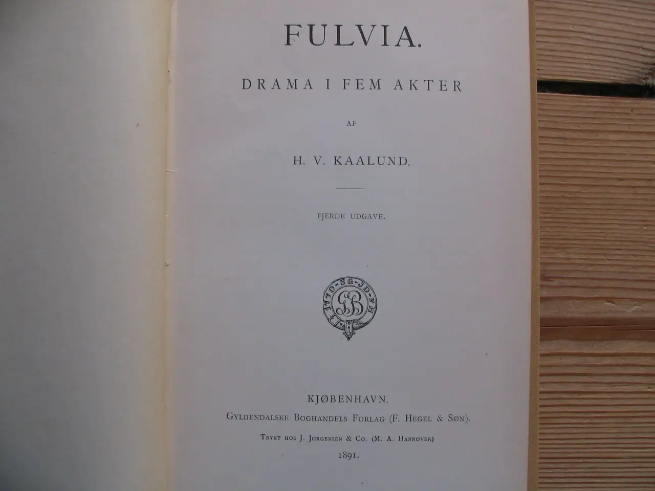 Billede 3 - H.V. Kaalund. Fulvia, fra 1891