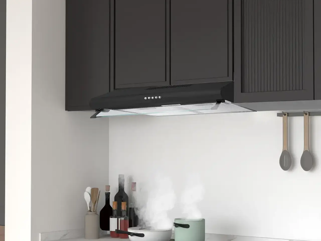 Billede 2 - Wasco Emhætte TF2560BL sort 60 cm