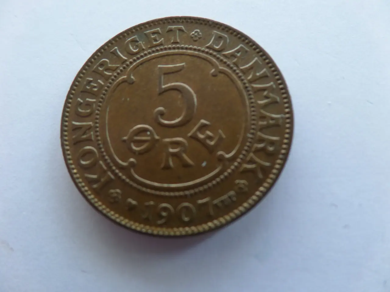 Billede 2 - 5 øre1907