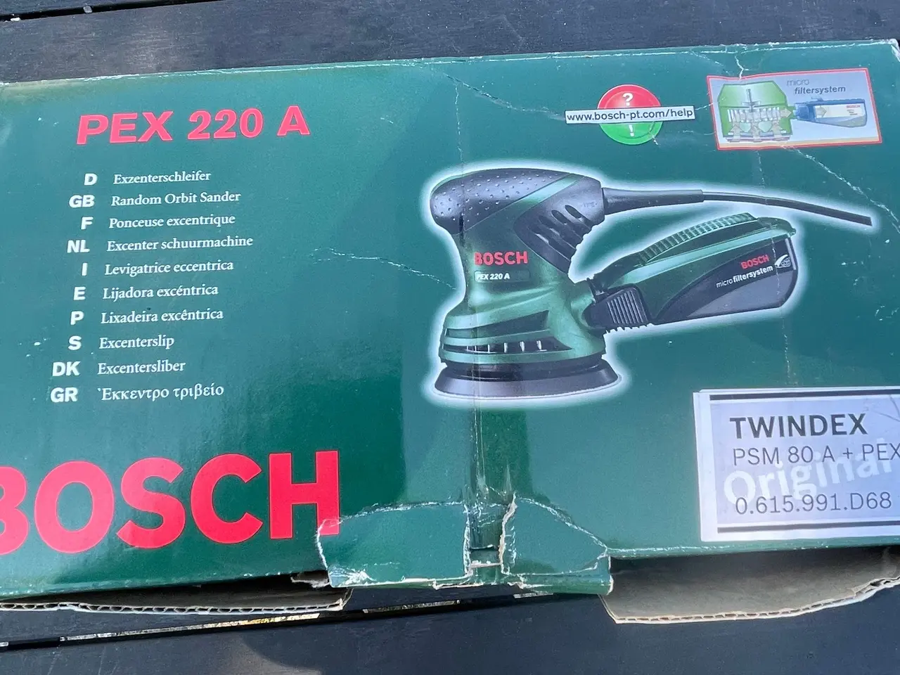 Billede 1 - Bosch PEX 220 A excentersliber 220W