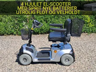 4-hjulet elscooter med nye batterier