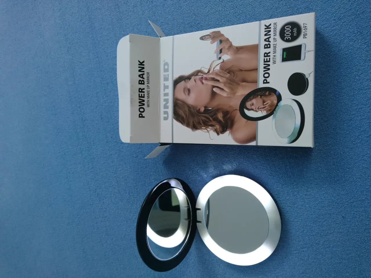 Billede 1 - Makeup spejl med powerbank