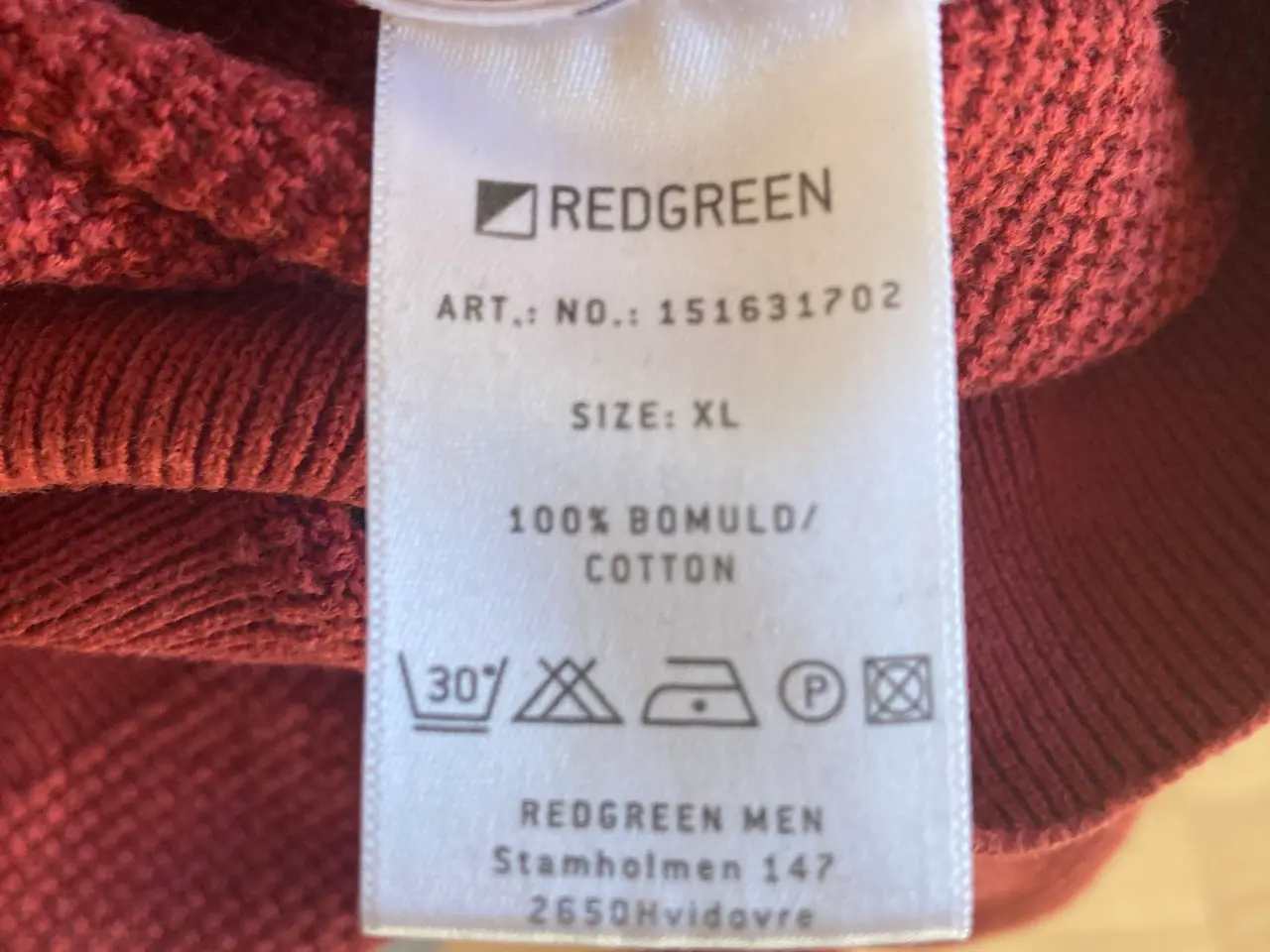 Billede 5 - Rød herresweater str XL fra Red|Green