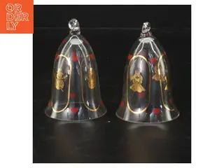 holmegaard års Glas juleklokker med guldtryk (str. 8,5 cm)