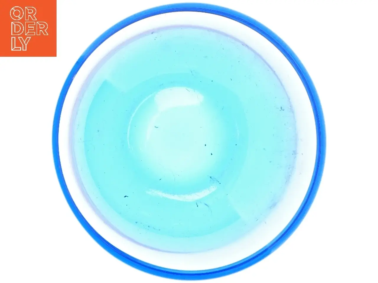 Billede 2 - Blå glasskål (str. Ø 24 cm)