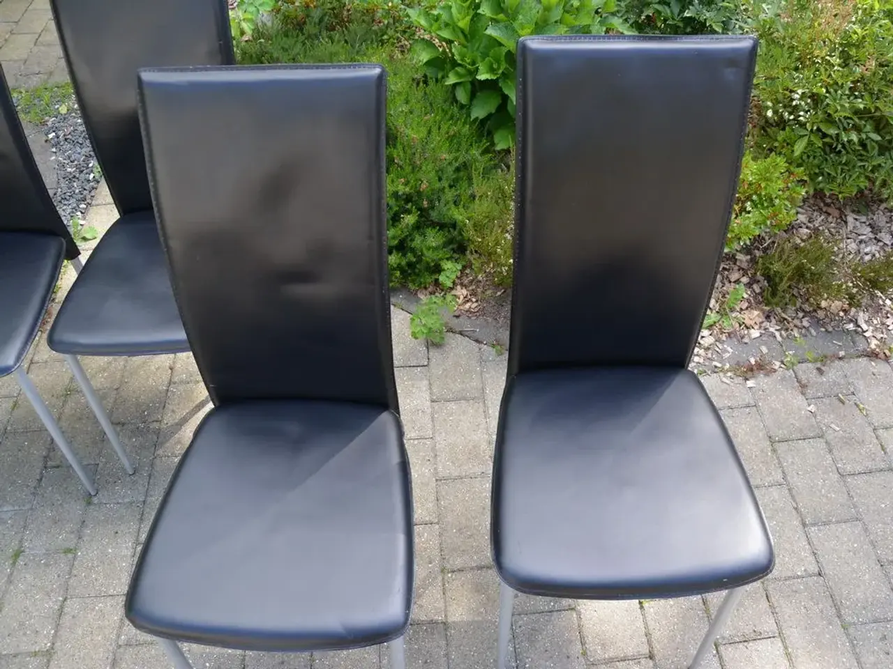 Billede 2 - Materet glasbord med 4 stole