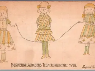 Børnehjælpsdagens Tegnekonkurence 1918 - Postkort - Ubrugt