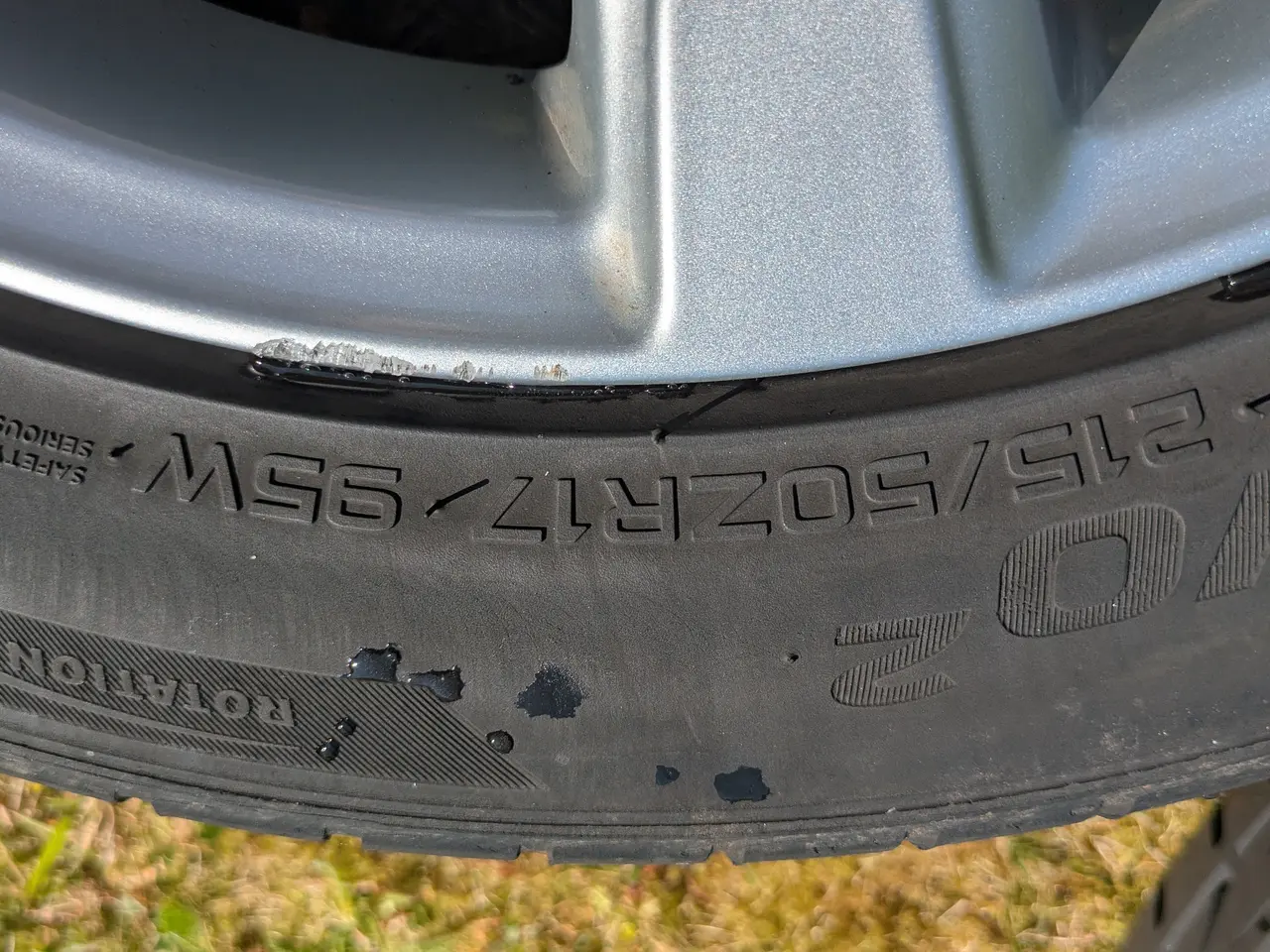 Billede 2 - Original Volvo alufælge 17" til V60 – nye Hankook 