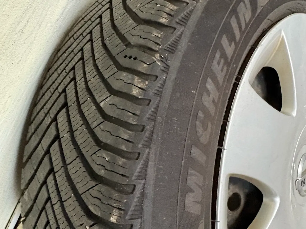 Billede 2 - 4 stk. Michelin vinterdæk på stålfælge