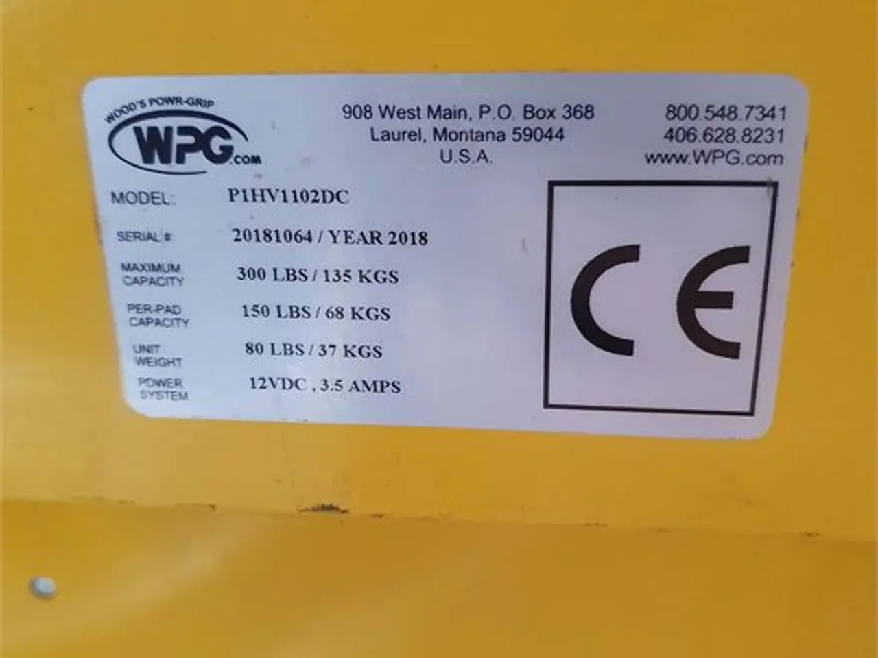 Billede 9 - WPG P1HV1102DC - Vacuum lifter for windows, glass and plates