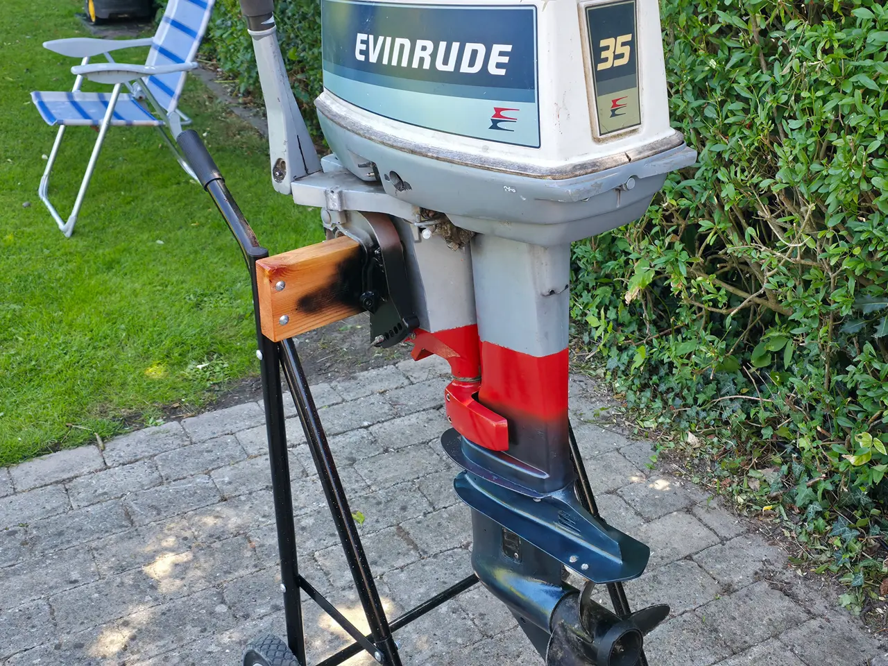 Billede 2 - Totalrenoveret 35hk påhængsmotor