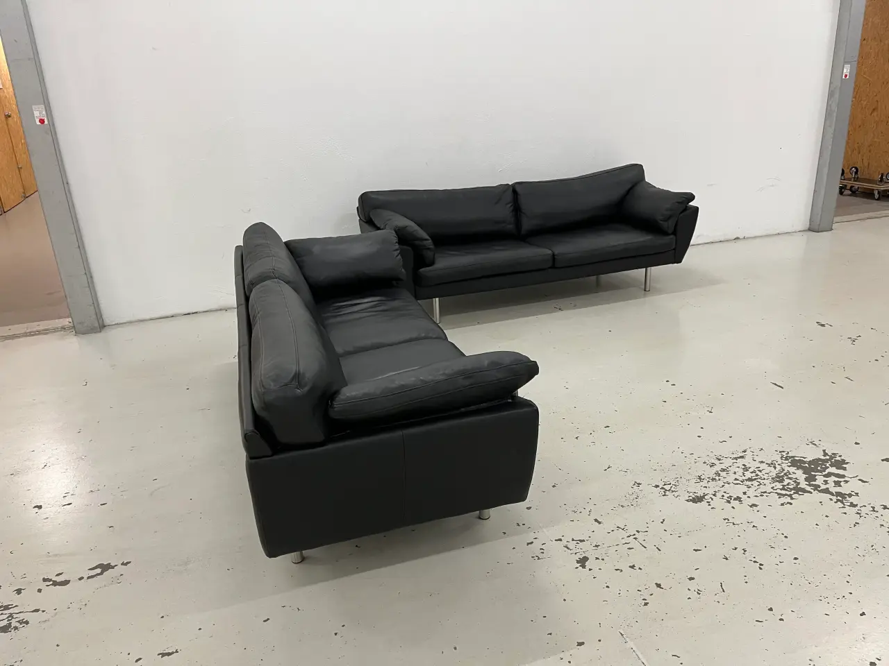 Billede 4 - Ilva Palermo sofagruppe 2x3 Pers.i sort okselæder.