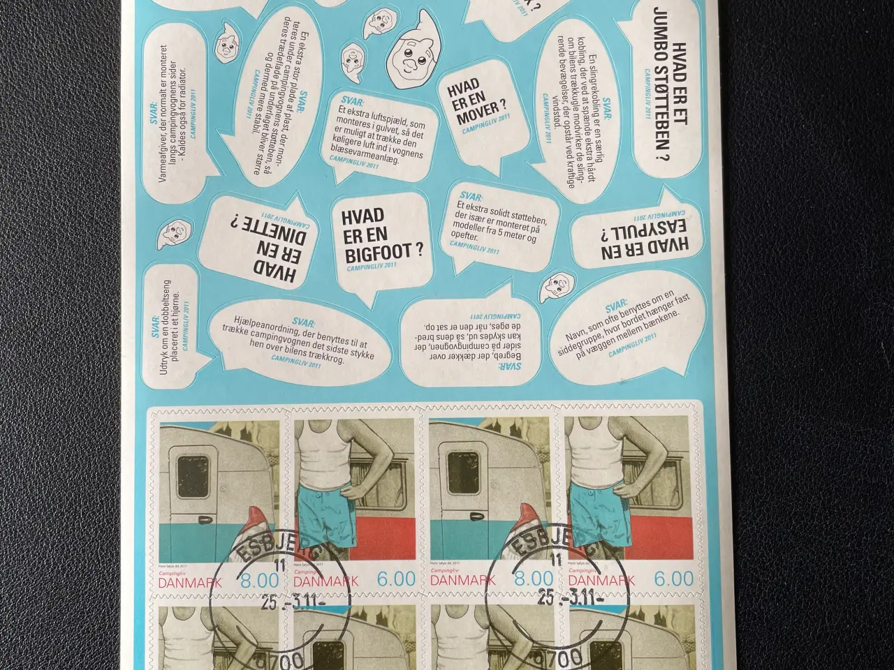 Billede 1 - Danmark - Temaark T8 - Stemplet