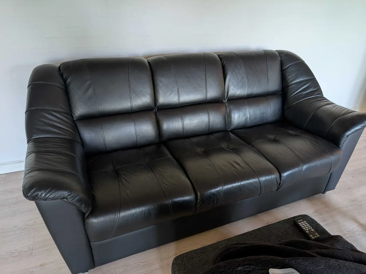 Billede 1 - Lædersofa 3 personer