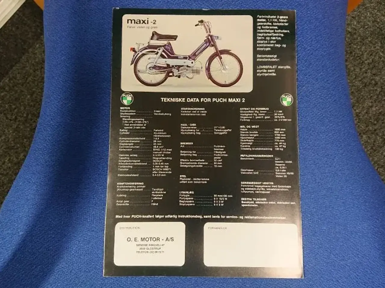 Billede 3 - - .Dansk Puch MAXI brochure