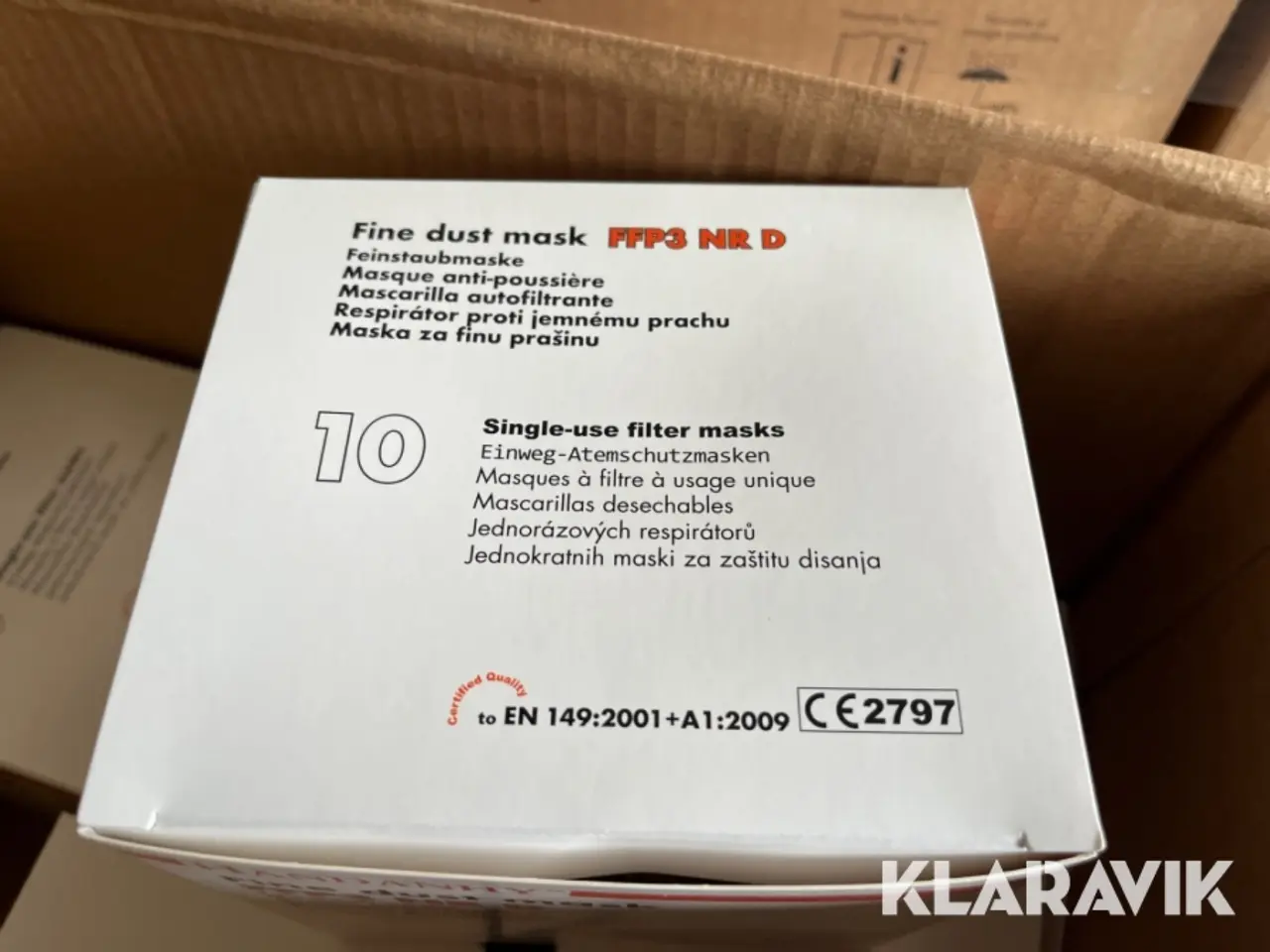 Billede 4 - Støv masker Handanhy FFP3 NR D 3 kasser af 12 æsker
