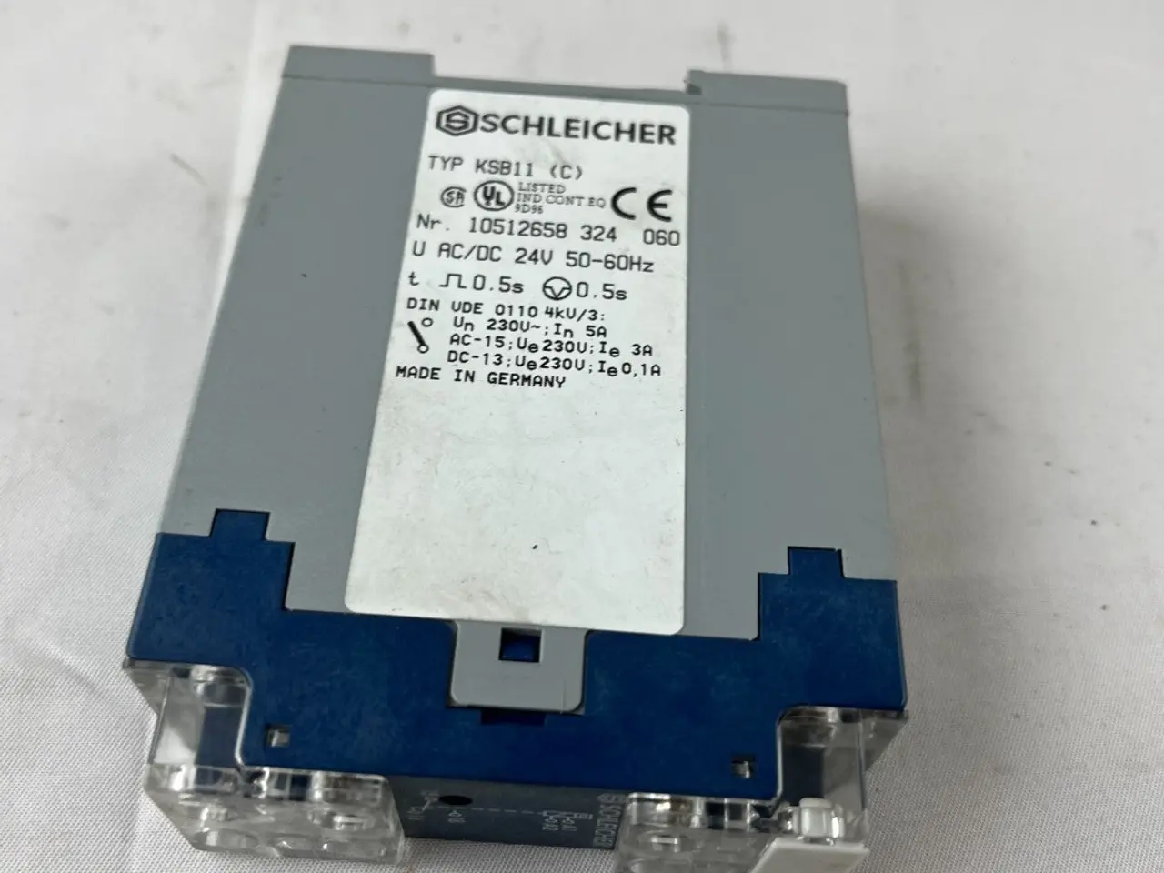 Billede 7 - Schleicher KSB11(C) Time relæ modul 24V AC/DC 0.5s