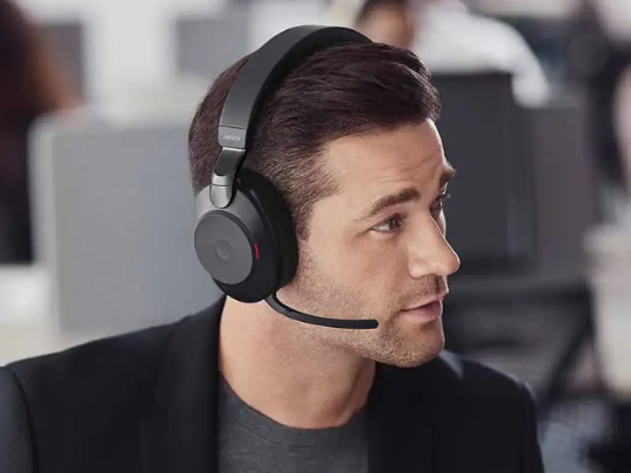 Billede 1 - Jabra Evolve2 85 MS med ladestation og tilbehør