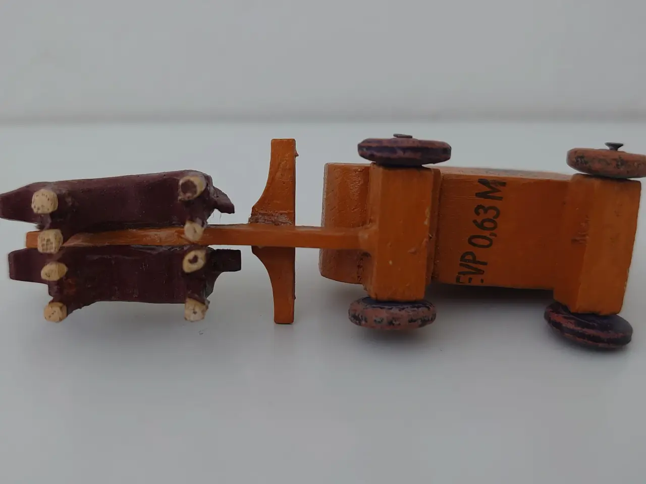 Billede 5 - Erzgebirge: Miniature postvogn med kusk og heste.