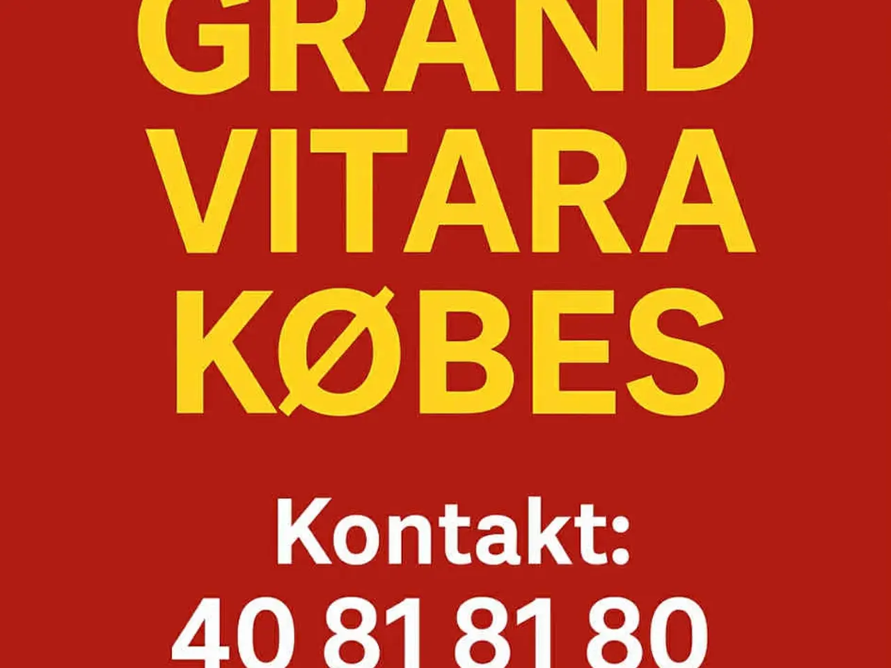 Billede 1 - Grand Vitara Købes